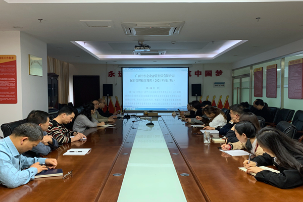 中小擔保河池分公司開展保后管理知識培訓(xùn)